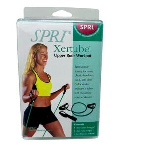 SPRI Xertube Upper Body Workout Resistance Band Set - Light Resistance
